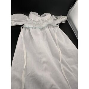 Cabbage Patch Kids Preemie White Blue Rosebuds Gown Dress Girl Vtg 1984 Lace CPK